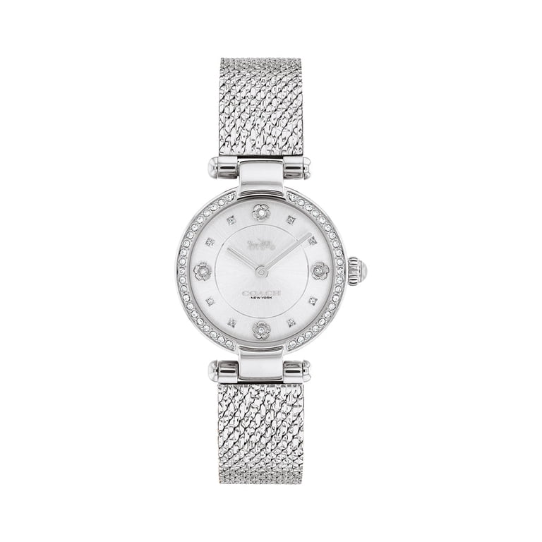 Coach Silver Women\'s Watch with White Dial COACH Greyson White Dial Iridescent Ceramic Bracelet Watch  main image 3