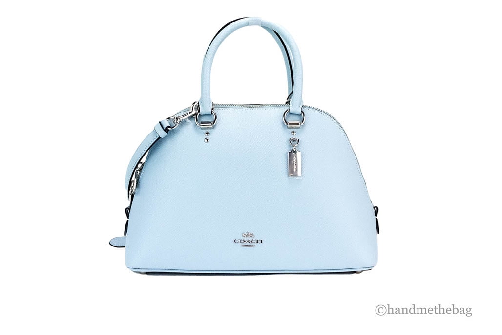 Coach 2553 Katy Medium Waterfall Crossgrain Leather Satchel Dome Bag Purse Walmart