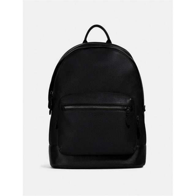 Coach 2854 Pebbled Leather West Backpack In Black