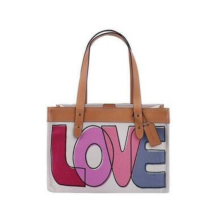 Coach 33 With Love Print Tote Bag