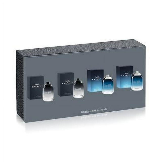 Coach Men's Cologne Perfume 4 Piece Fragrance Gift Set 2x Coach & 2x