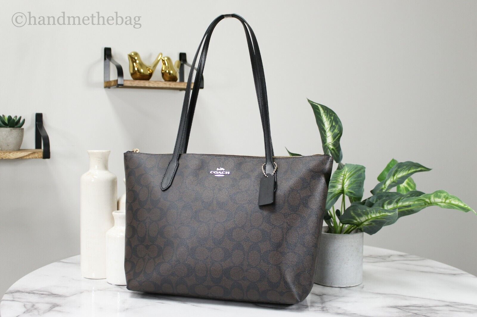 canvas coach tote bag