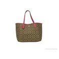 thumbnail image 1 of Coach Women's Coated Canvas Shoulder Handbag, Pink, 1 of 5