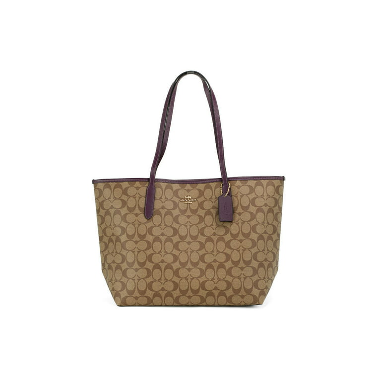 Unique Vintage Quilted Plastic Coated MCM Tote Style Handbag 
