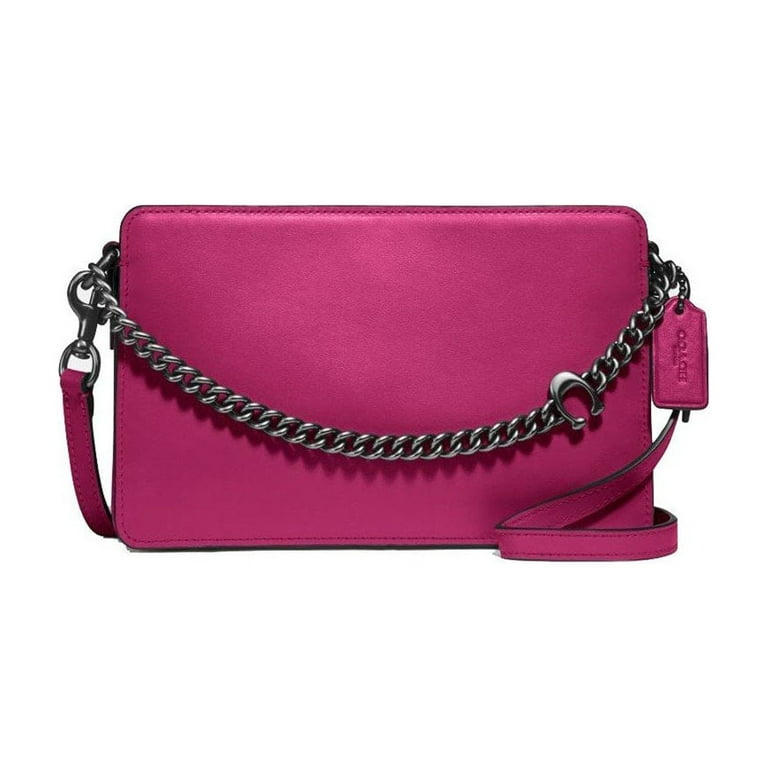 Coach 78801 V5AJN Signature Chain Crossbody Pink Cerise