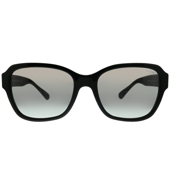 Coach L1010 HC 8232 Plastic Womens Rectangle Sunglasses Black 56mm Adult