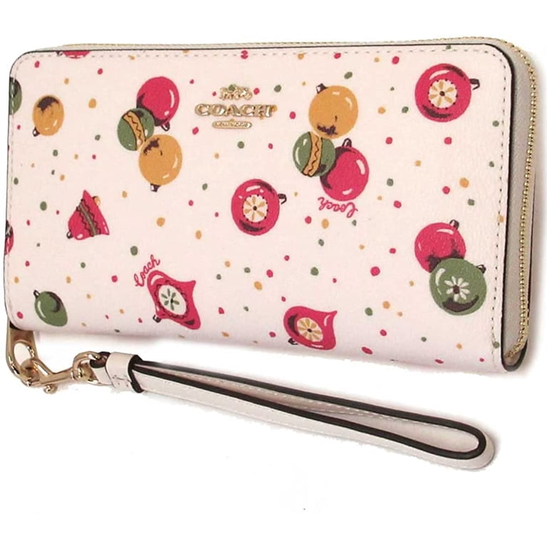 Coach Accordian Zip Phone Wallet Women Wristlet Im/Chalk  display picture 1