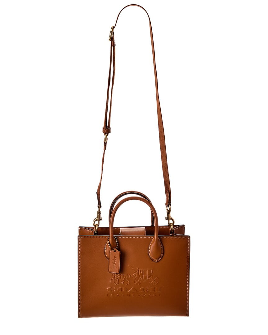 希少✨COACH トートバッグ オールレザー ブラウン Coach Ace Leather Tote 26, Brown - Walmart.com