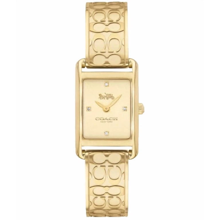 Coach Allie 14503449 Gold Logo Dial Stainless Steel Bangle  display picture 1