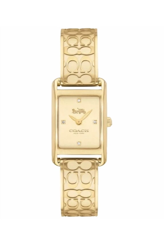 Allie 14503449 Gold Logo Dial Stainless Steel Bangle Women's Watch