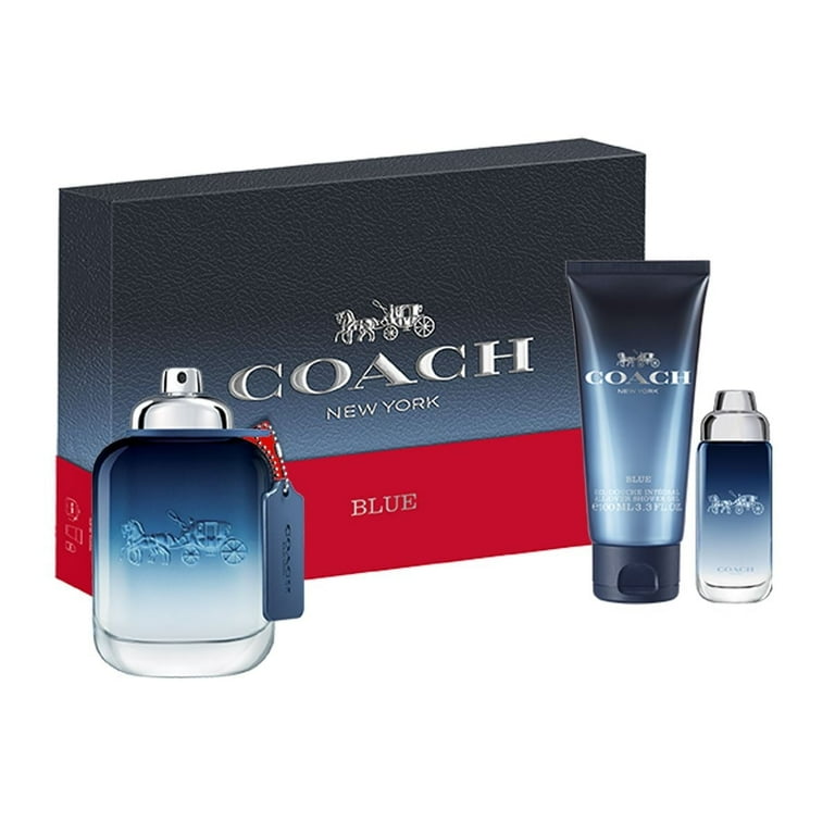 COACH BLUE 香水セット ギフトボックス Coach Blue 3Pc Set, Men'S Gift Set, Edt - Walmart.com