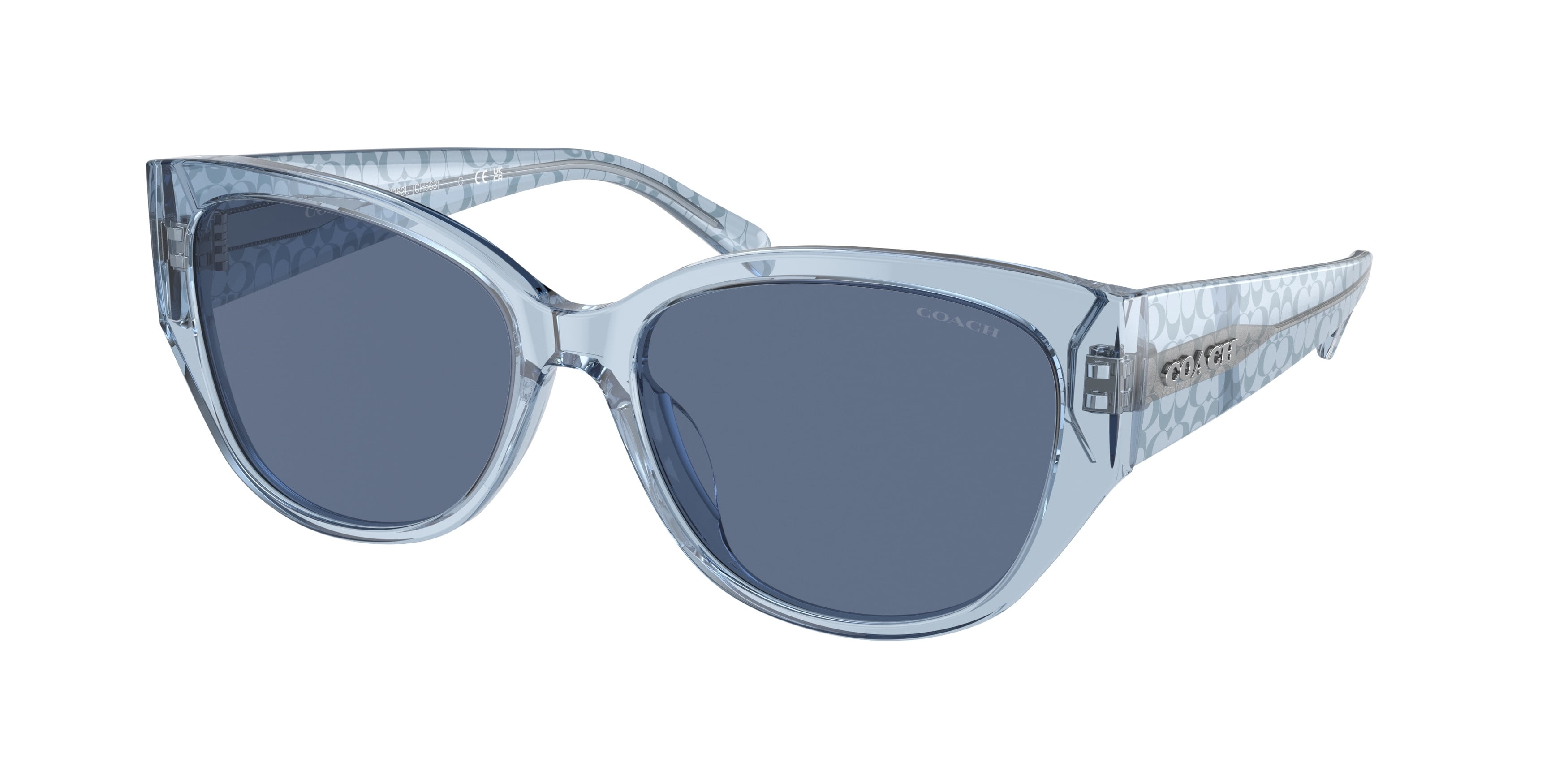 Blue coach shop sunglasses