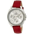 thumbnail image 1 of Coach Boyfriend Small Multi-function Red Leather Strap Watch 14502171, 1 of 5