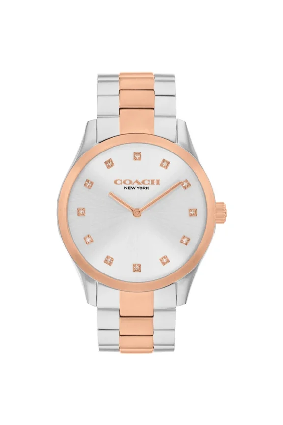 Brooks 14504537 Silver Dial Two Tone Bracelet Quartz 36mm Womens Watch