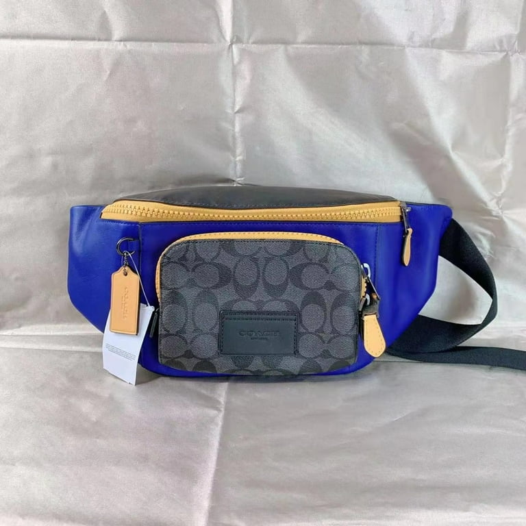 Coach blue belt bag best sale