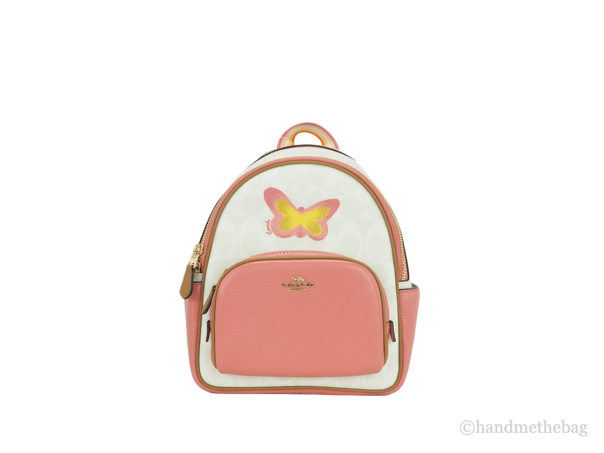 Coach (C8257) Mini Court Signature Coated Canvas Butterfly Motif Backpack Bag - image 1 of 4