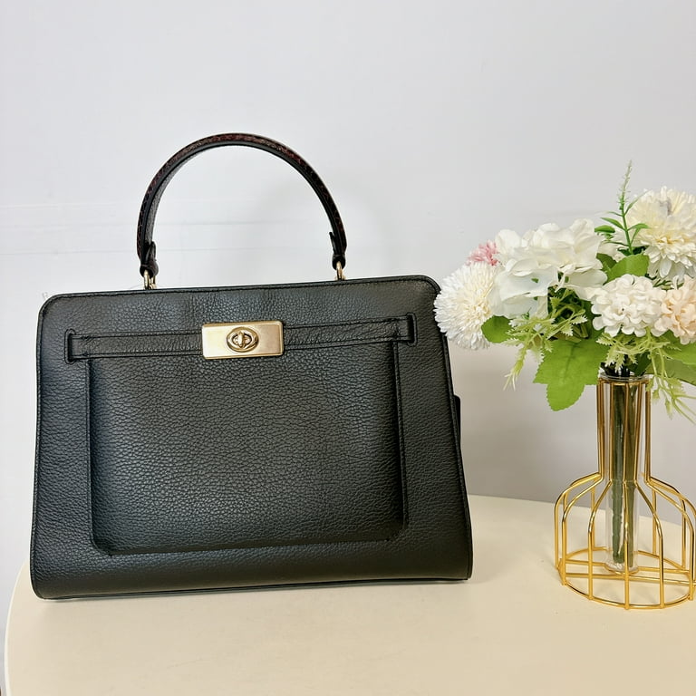 Coach C8687 Mini Lane Top Handle In Gold Black Multi