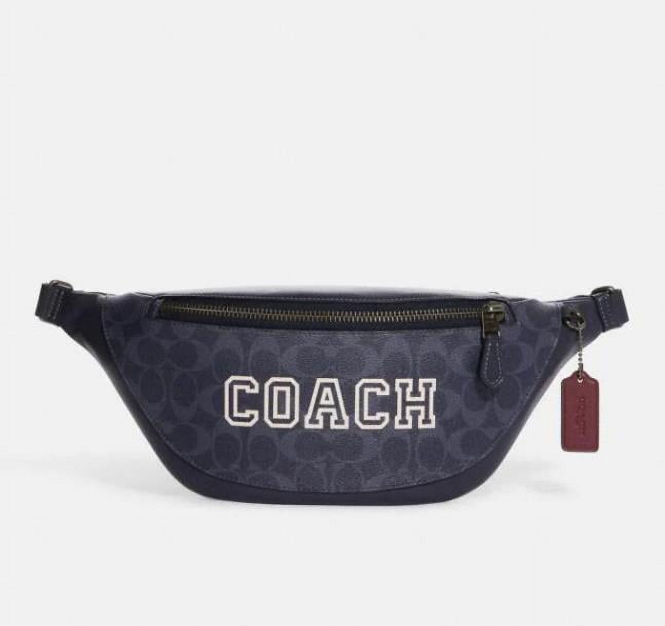 Buy Coach Signature Denim Flight Bag, Blue Color Men