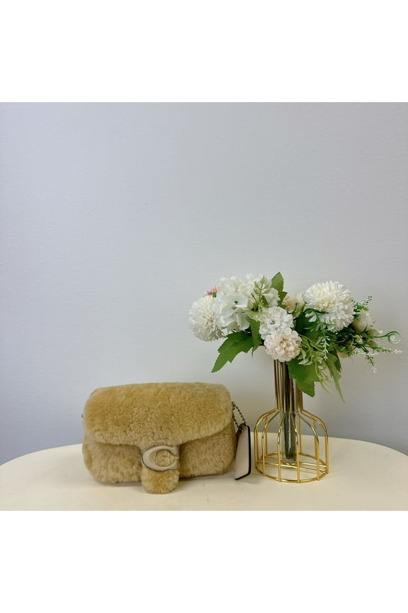 CC444 Pillow Tabby Shoulder Bag 18 In Shearling IN CREAM