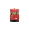 thumbnail image 1 of Coach (CE543) Track Colorblock Khaki Canvas Red Leather Logo Stamp Backpack Bag, 1 of 5