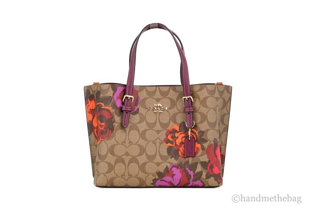Coach (CF334) Mollie 25 Small Jumbo Floral Print Coated Canvas