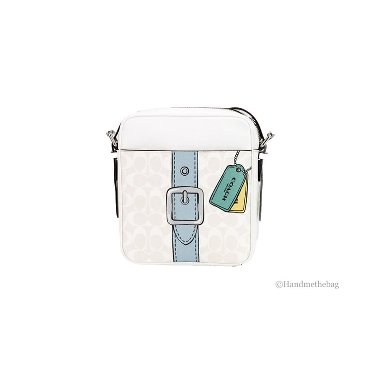 Coach (CH200) Hudson 21 Medium Chalk Trompe L'oeil Print