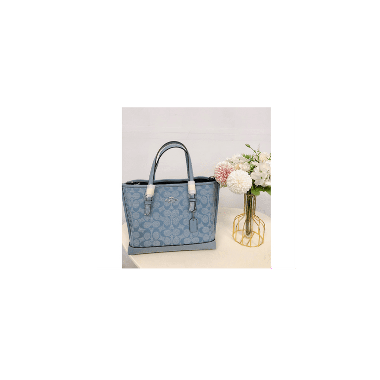 Signature chambray canvas tote sale