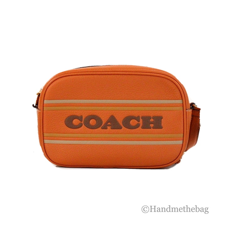 Coach (CH308) Jamie Mini Canyon Logo Stripe Leather Camera