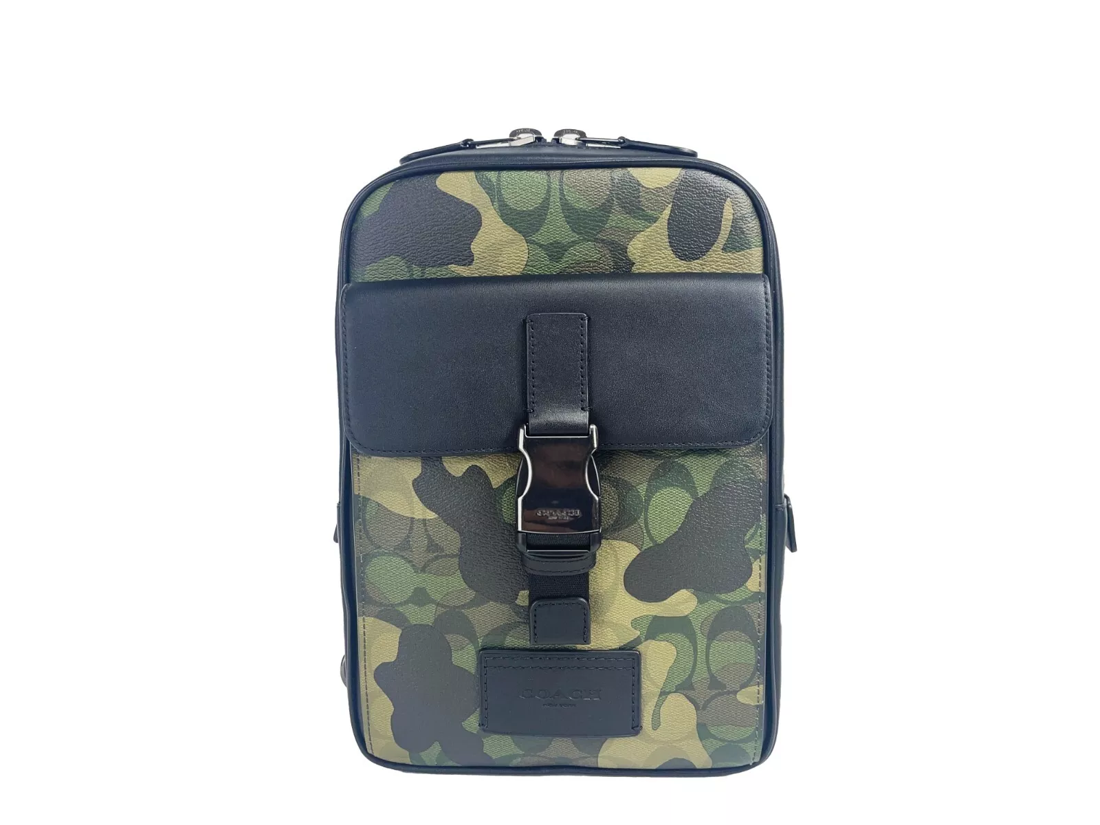 Coach CL944 Signature Camo Track Pack Shoulder Bag Backpack