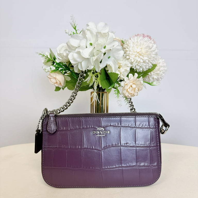 ココリーナ Coach CN382 Nolita 19 IN Amethyst Crocodile-Embossed Leather w