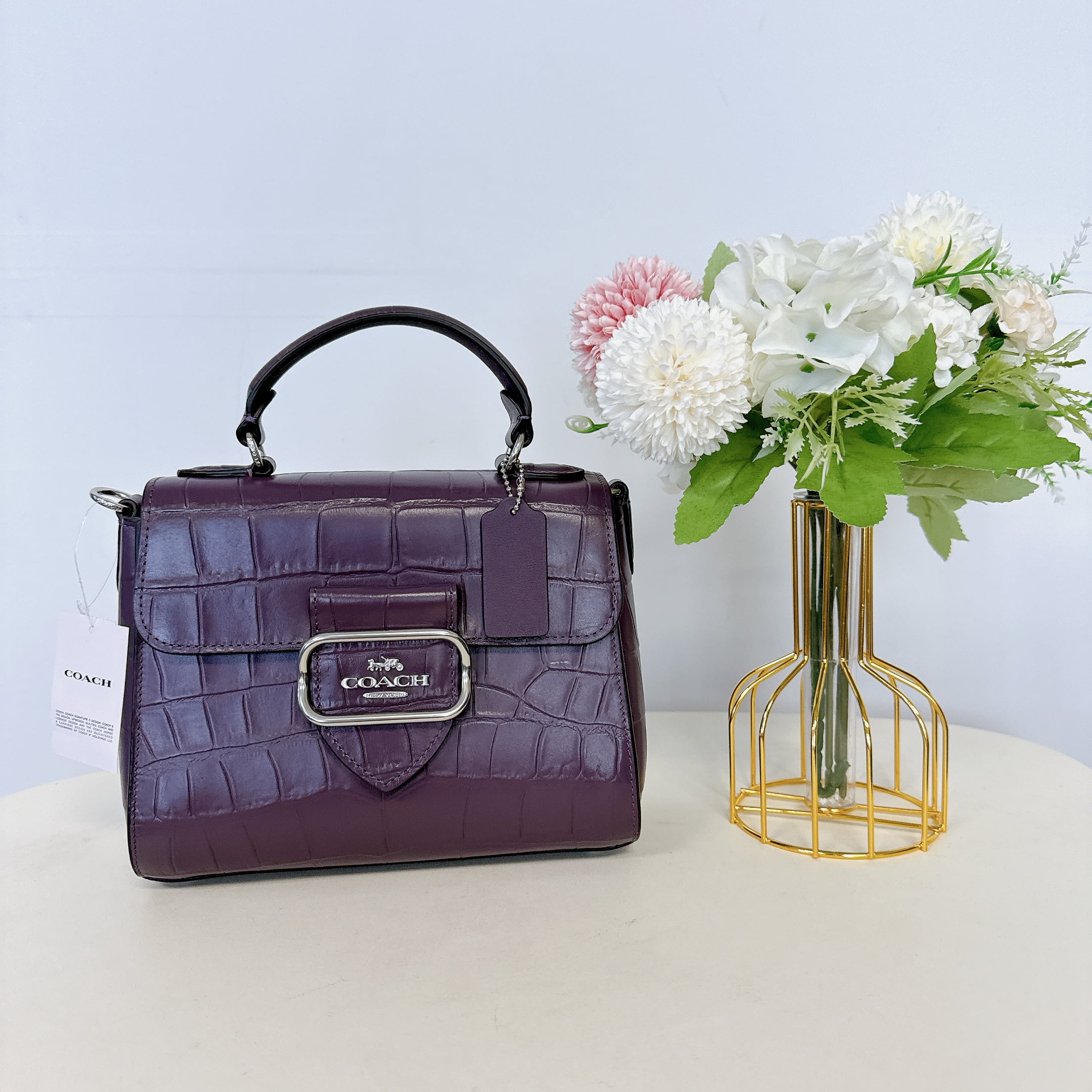 Coach - Brandclub - Coach CN747 Morgan Top Handle Satchel IN Amethyst