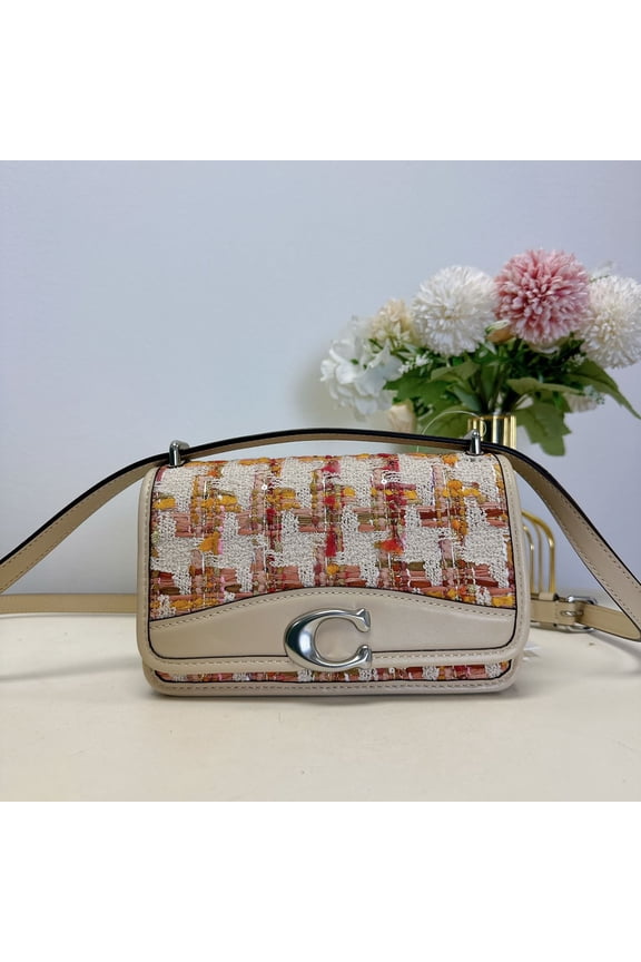 CP096 Bandit Crossbody Bag In Tweed IN Neutral Multi