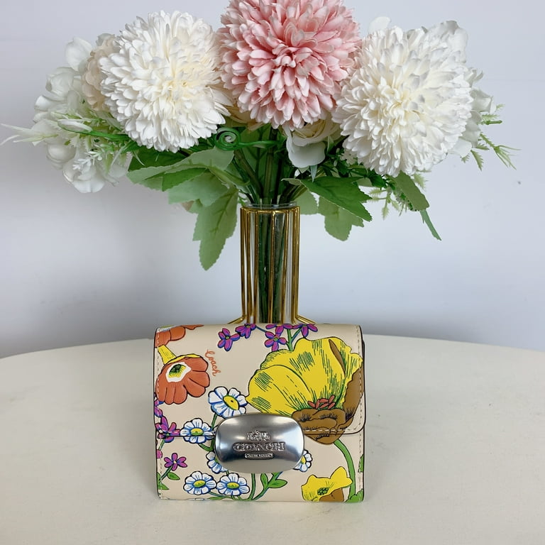 Coach floral bouquet wallet hotsell