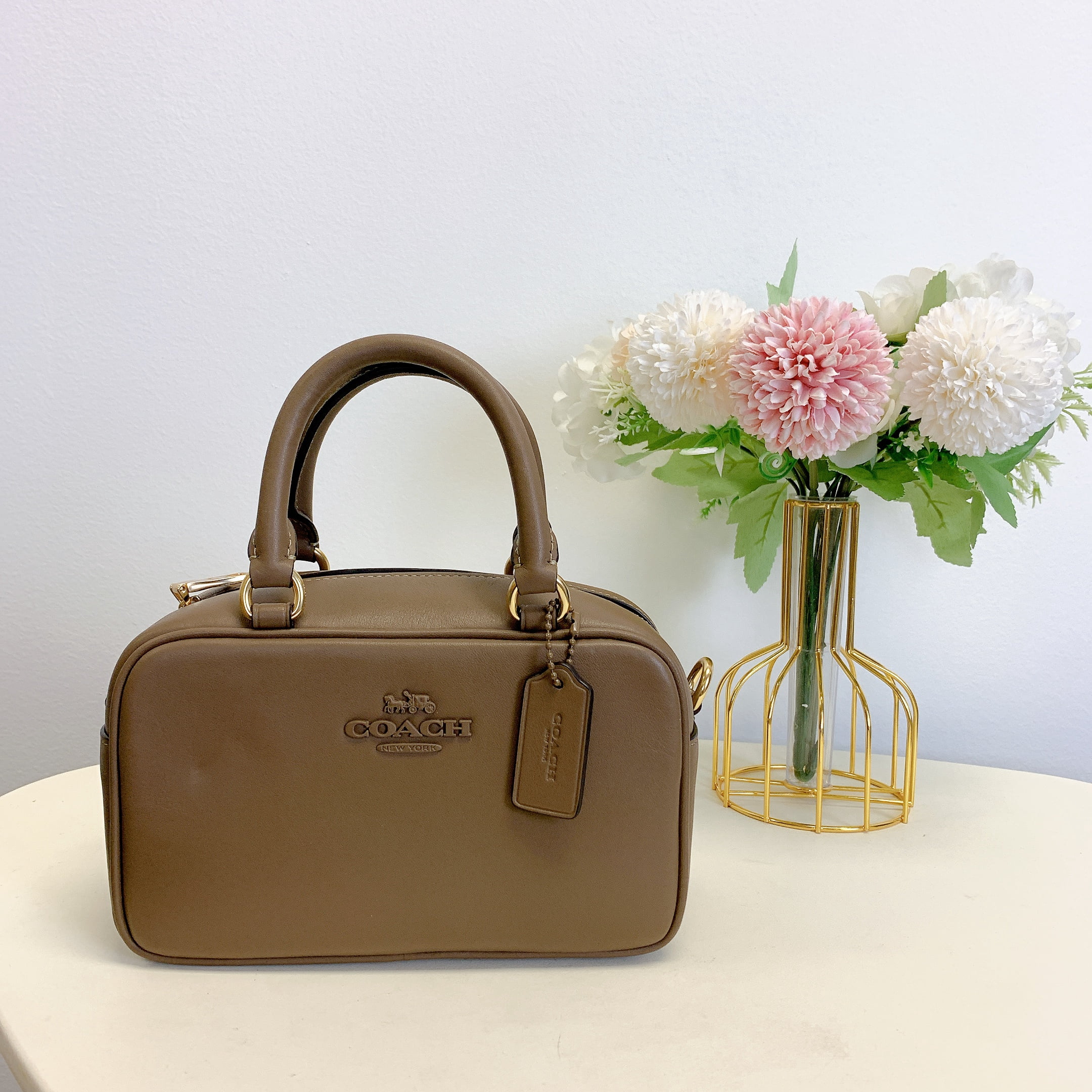 Coach CT776 Satchel Crossbody IN DARK STONE - Walmart.com