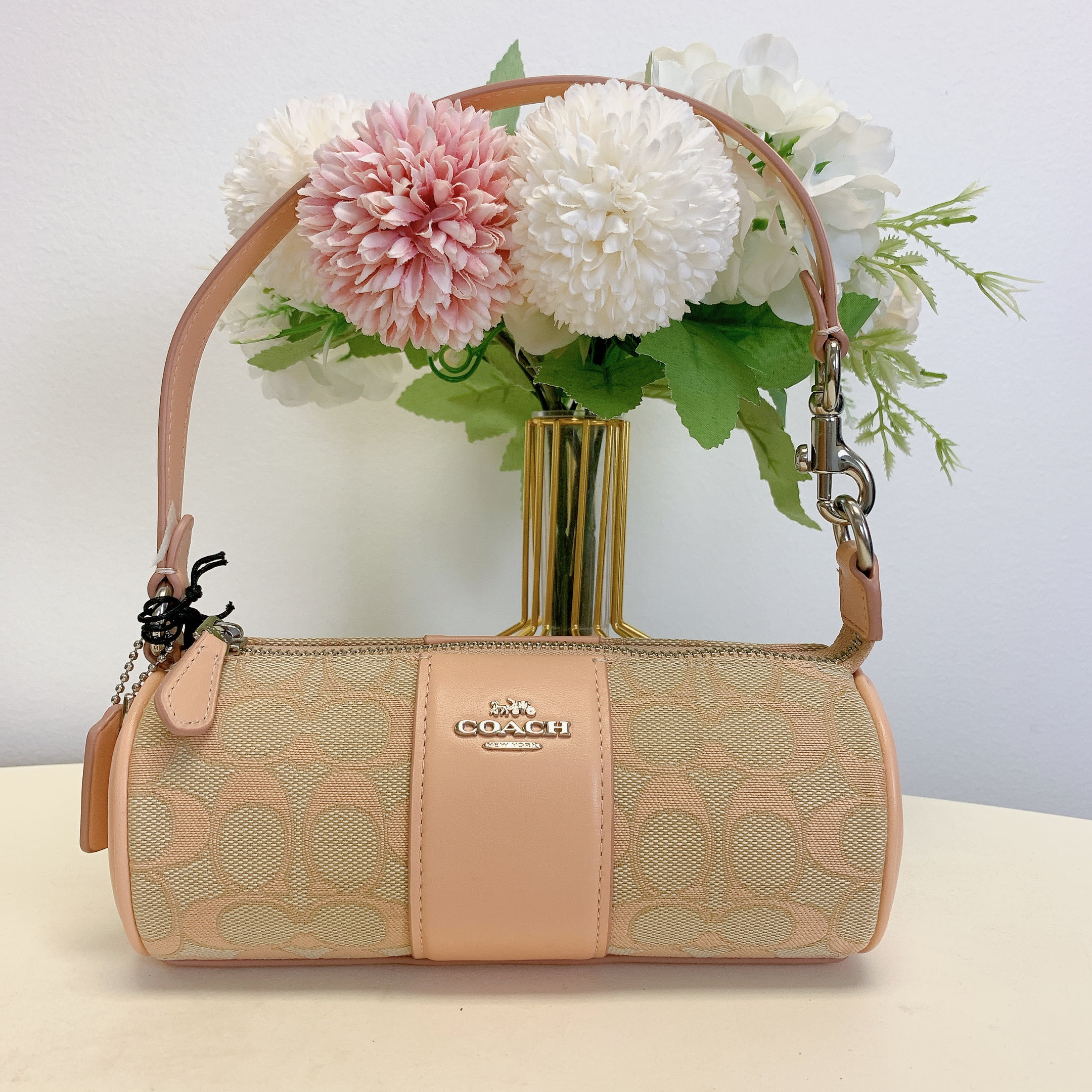 Coach CU003 Nolita Barrel Bag In Signature Jacquard IN FADED BLUSH Walmart