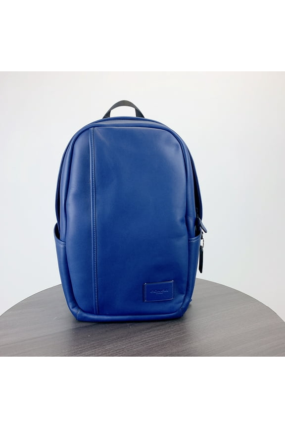 CW446 Edge Backpack In Signature Canvas IN Deep Blue