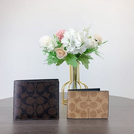 Coach CX209 3-In-1 Wallet In Signature Canvas IN Mahogany Multi
