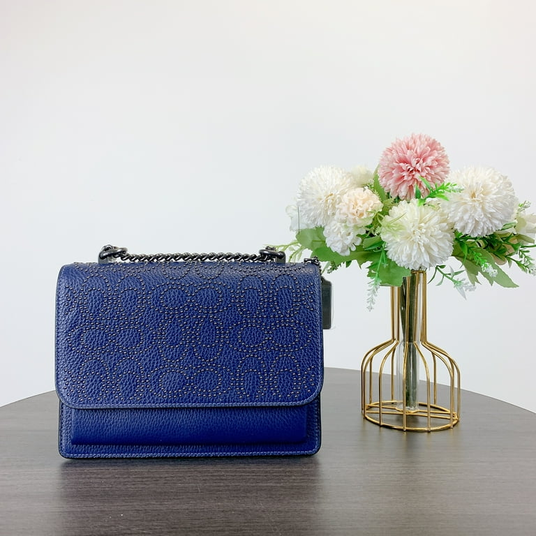 Coach CX260 Klare Crossbody Bag With Signature Rivets IN TRUE NAVY