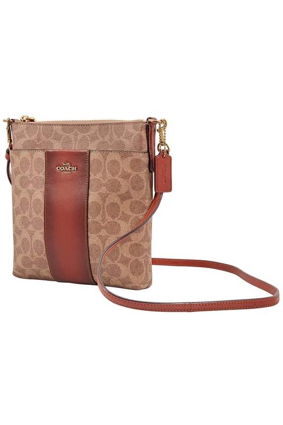 Colorblock Signature Canvas Messenger Crossbody