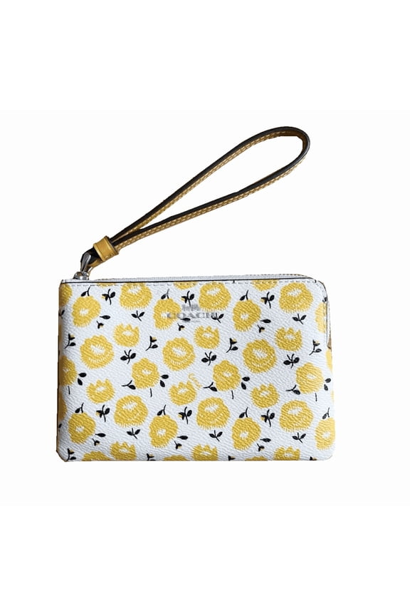 Corner Zip Wristlet In Signature Canvas