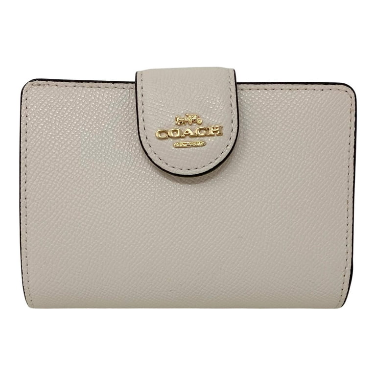 Coach Crossgrain Leather Medium Corner Zip Wallet Chalk Style No. 6390 -  Walmart.com