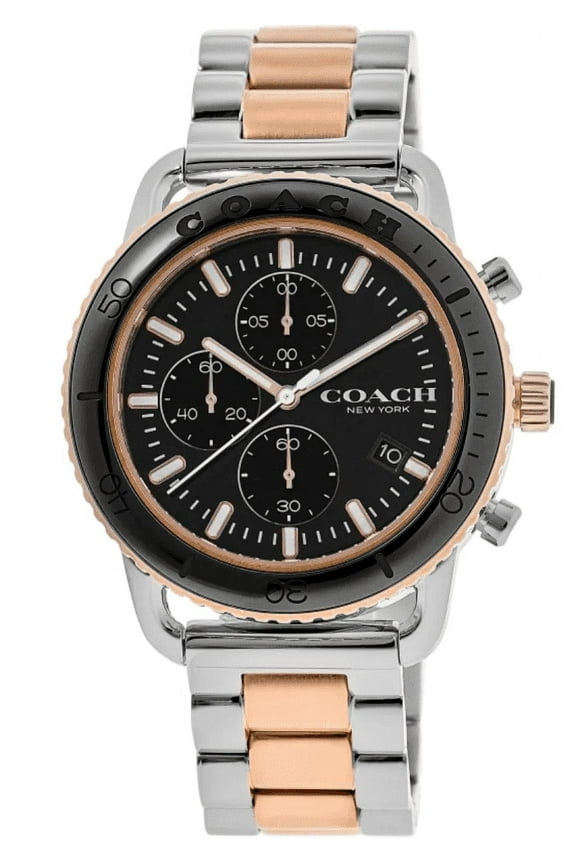 Cruiser Black Chronograph Dial Two-Tone Steel Men's Watch 14602597