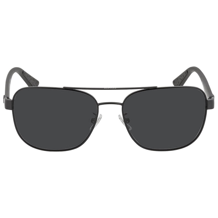 Coach Dark Gray Aviator Sunglasses Coach HC7164 CR626 Polarized 936881 Pilot Satin Gunmetal  main image 2