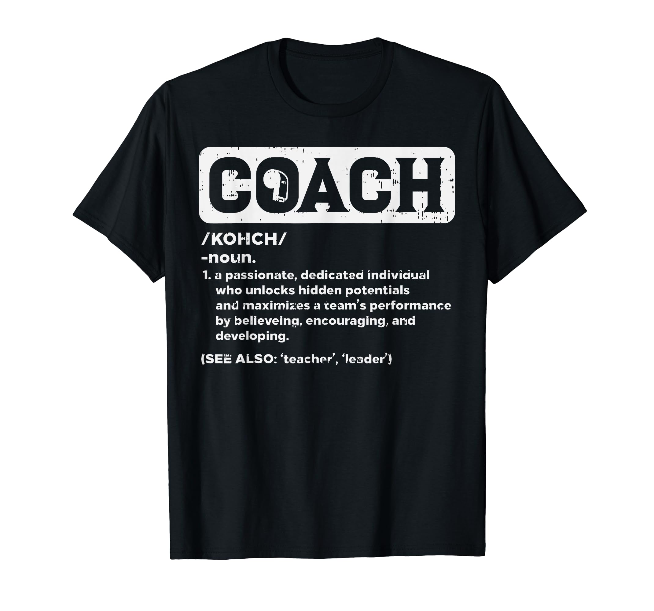 Coach Definition Football Gridiron Teacher Trainer Gift TShirt