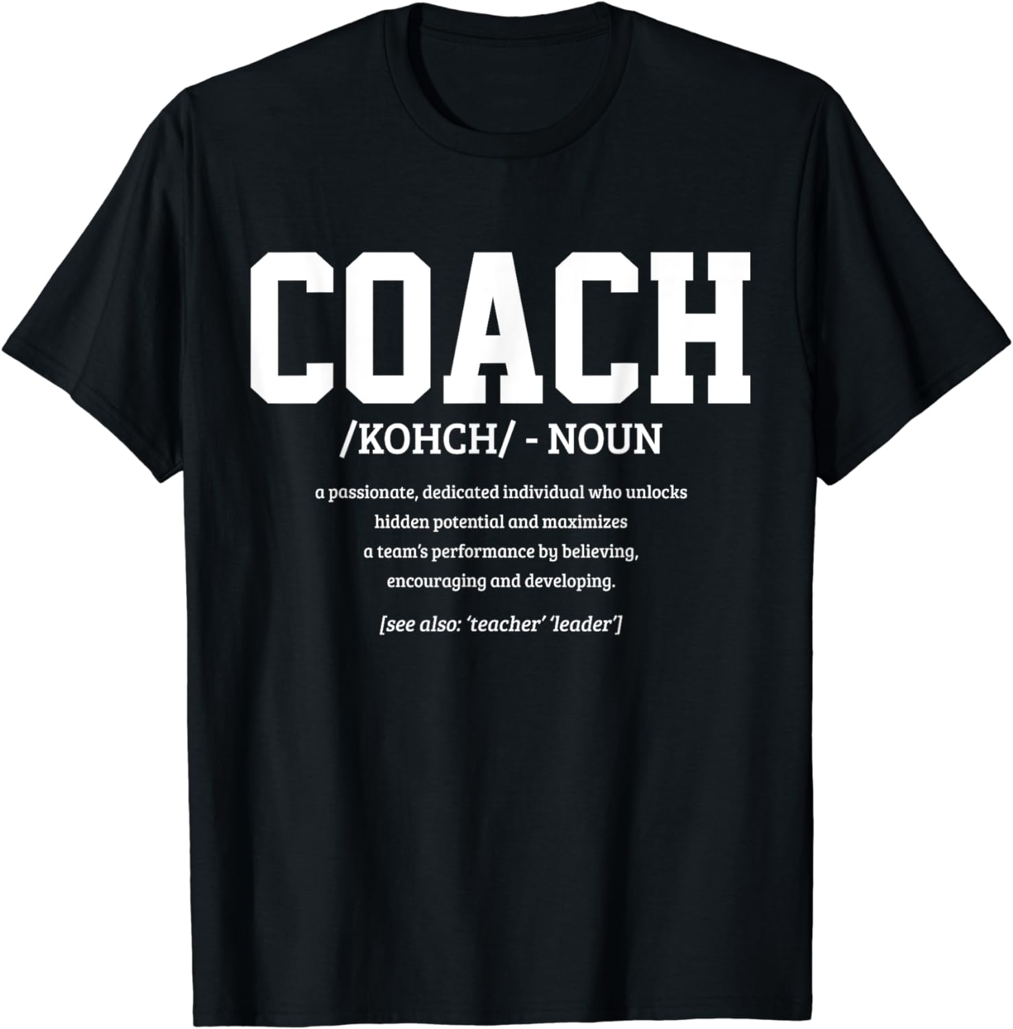 Coach Definition Funny Handball Football Trainer Sport TShirt