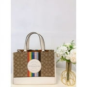 Coach Womens Dempsey Carryall Purse Crossbody Handbag Tote Pride Collection New