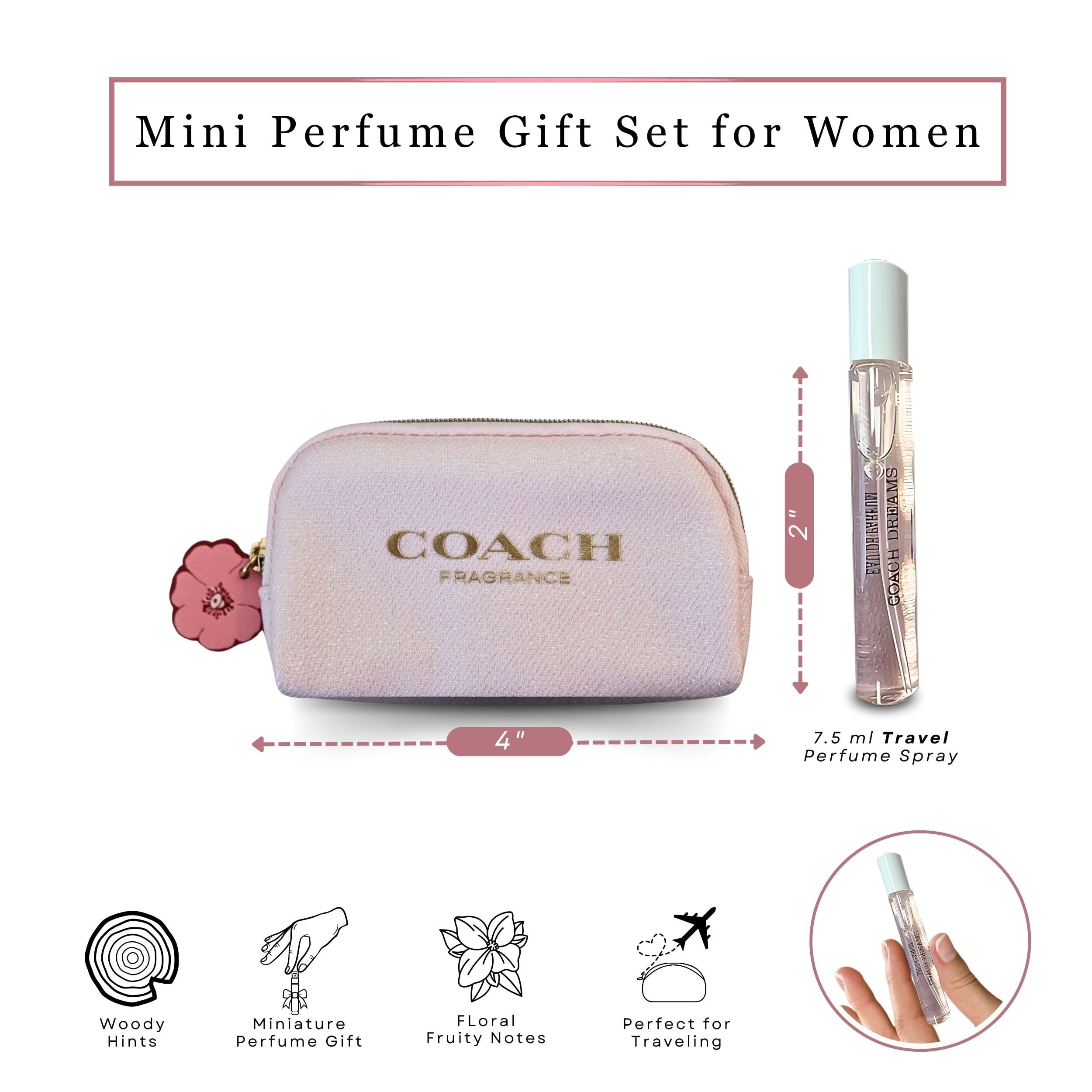 Coach Love, Eau De Parfum, Mini Natural Spray with Pouch 0.25 fl