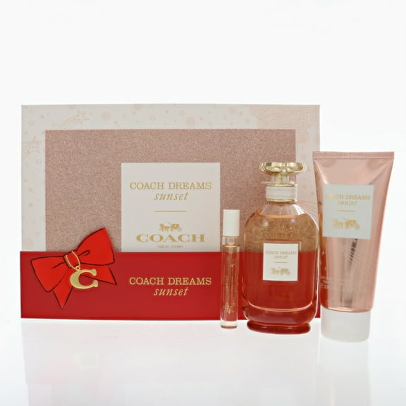 Coach Dreams Sunset Women 3 Piece Gift Set - 3.0 Oz Eau De Parfum Spray By Coach