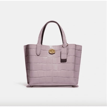 Coach Embossed Croc Willow Tote 24