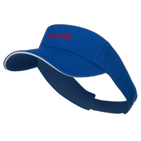 Coach Embroidered Athletic Mesh Visor - Royal OSFM
